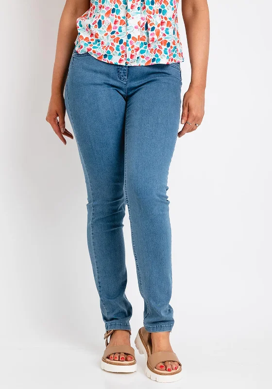 Robell Elena Slim Fit Jeans, Light Blue