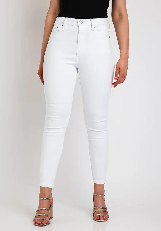 Tommy Jeans Womens Sylvia Skinny Jeans, White