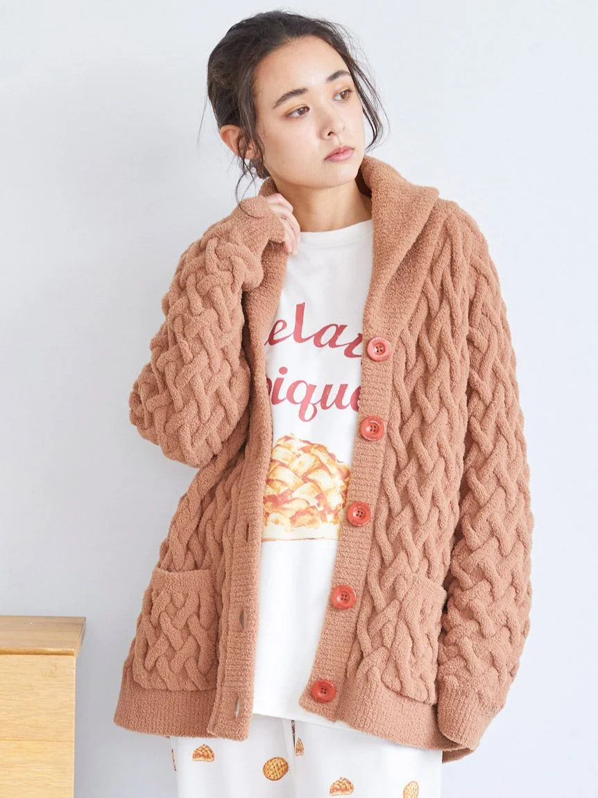 Souffle Pie Shawl Collar Cardigan