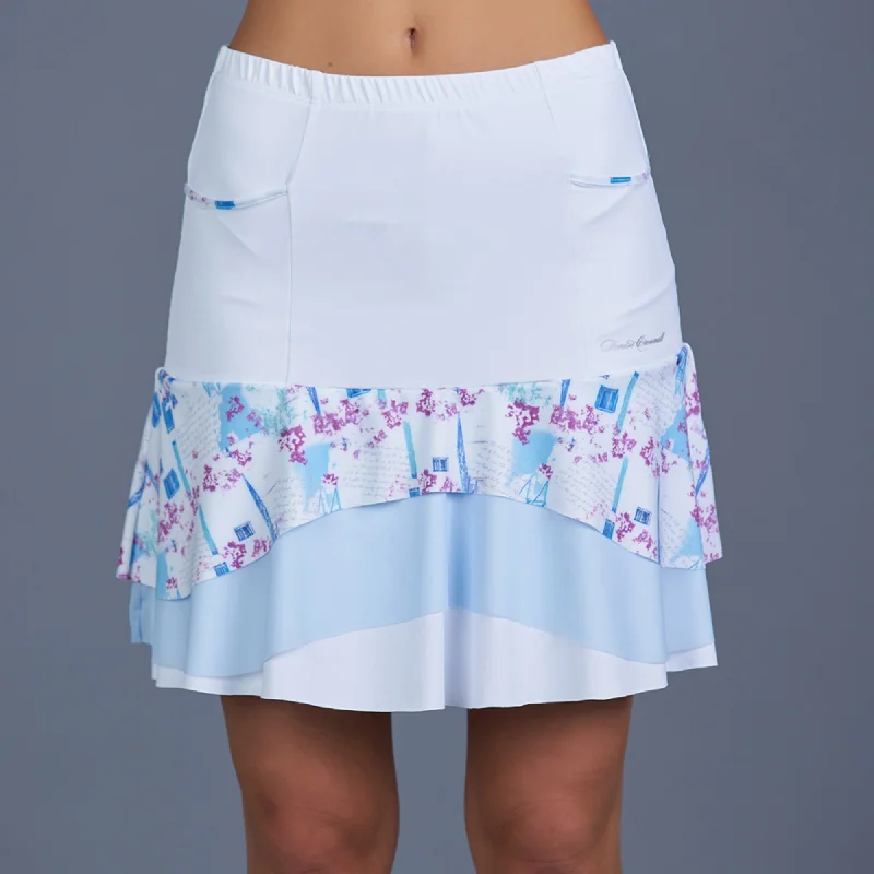 Sisily Long Skort (white/print)