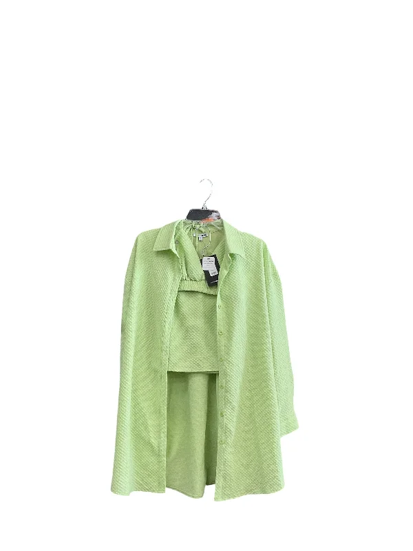 Skirt Suit 3pc By Fashion Nova In Green, Size: S