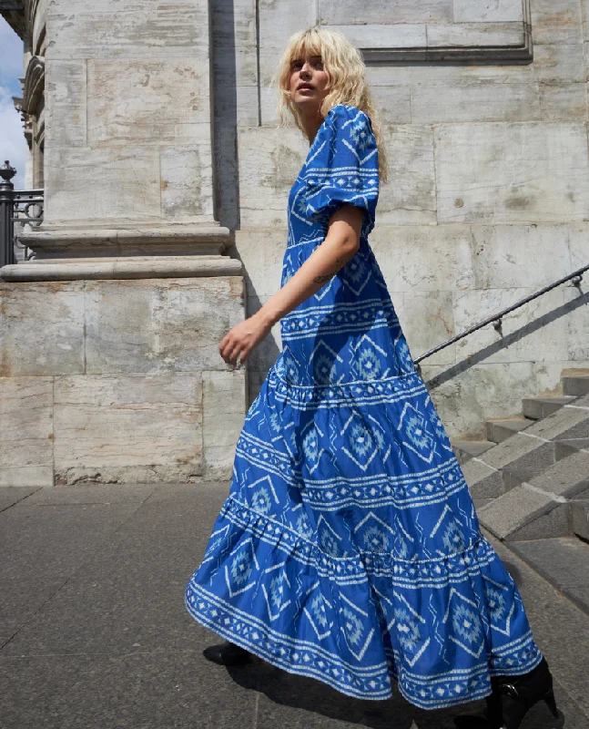 Lollys Laundry Gambo Blue Maxi Dress